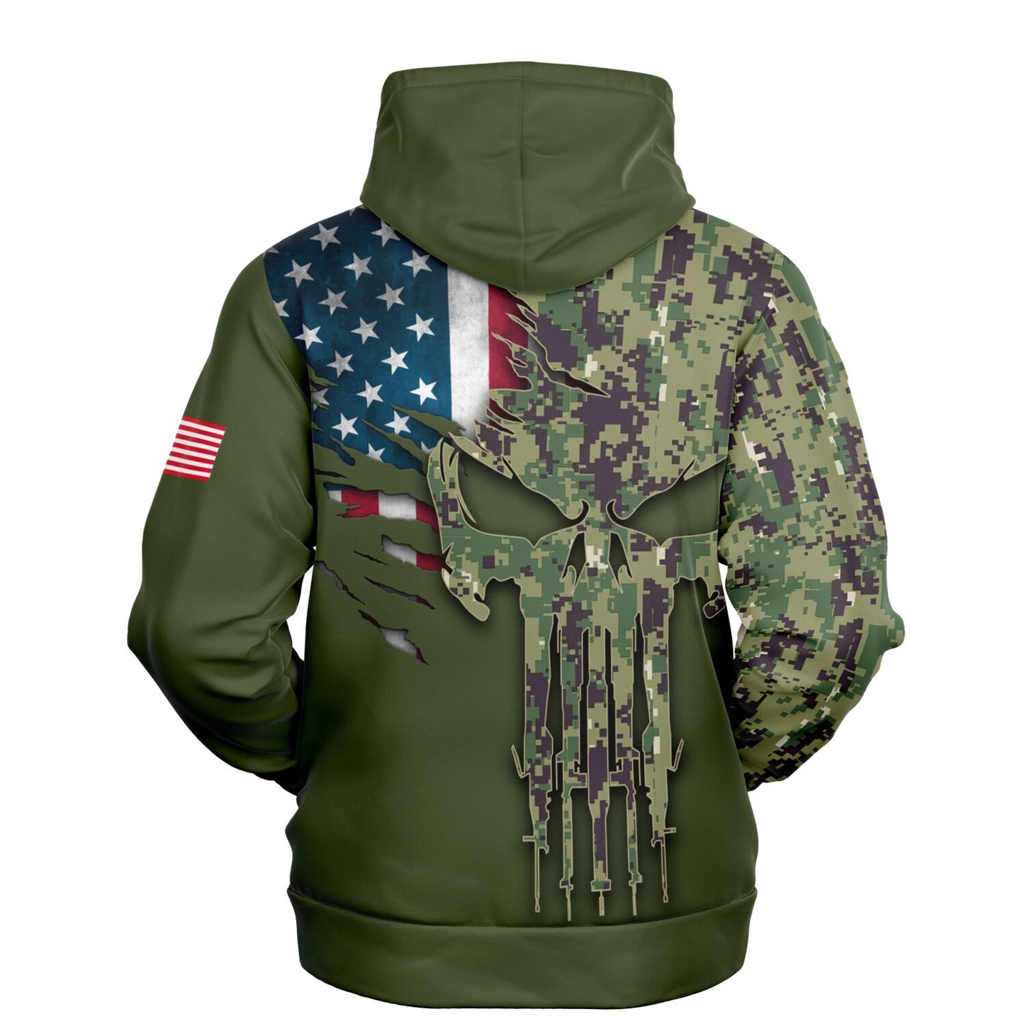 Green Digital Camo Athletic Hoodie