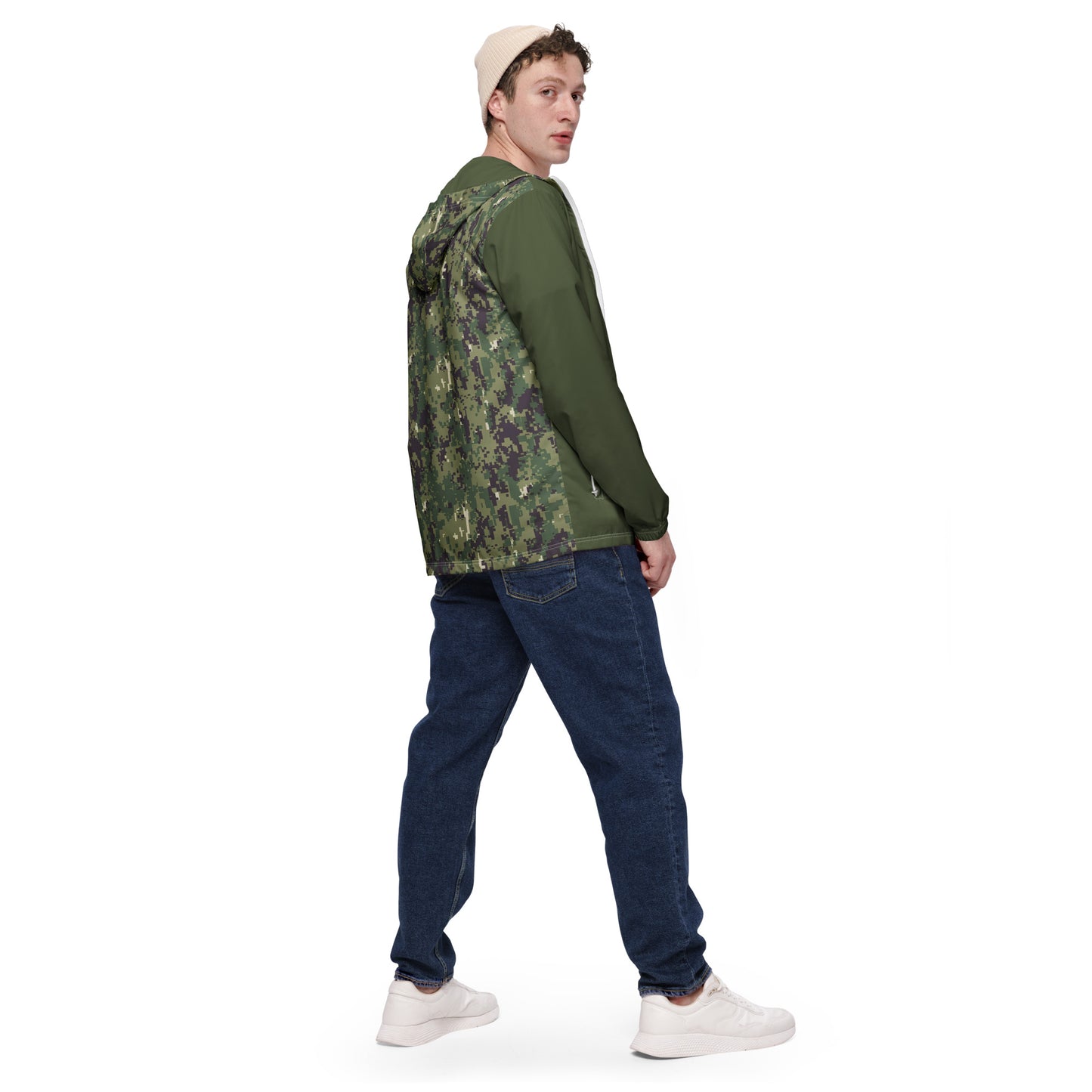 Green Digital Camo Windbreaker